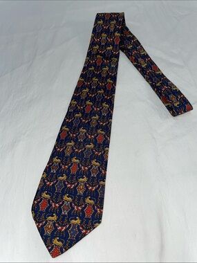 SALVATORE FERRAGAMO ITALIAN SILK TIE FTL-06-166